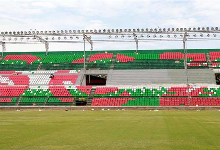 El Tahuichi cambia de cara con 14.300 nuevos asientos. Foto: Fuad Landívar 