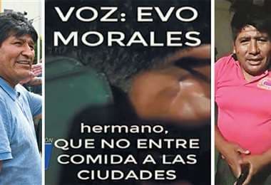 En un supuesto audio, Evo Morales convocaba a cercar las ciudades.
