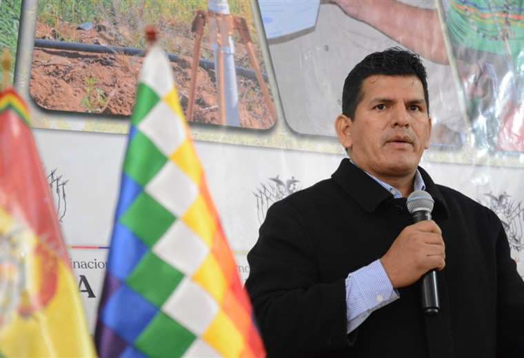 El ministro de Desarrollo Rural y Tierras, Wilson Cáceres.