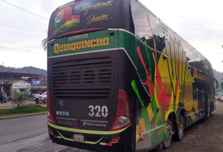 Este el bus que transportó al equipo que envió Antezana. Foto: Internet 