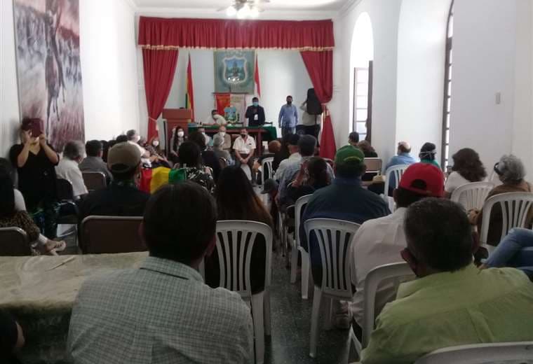 Reunión de cívicos en Tarija. Foto: David Maygua 