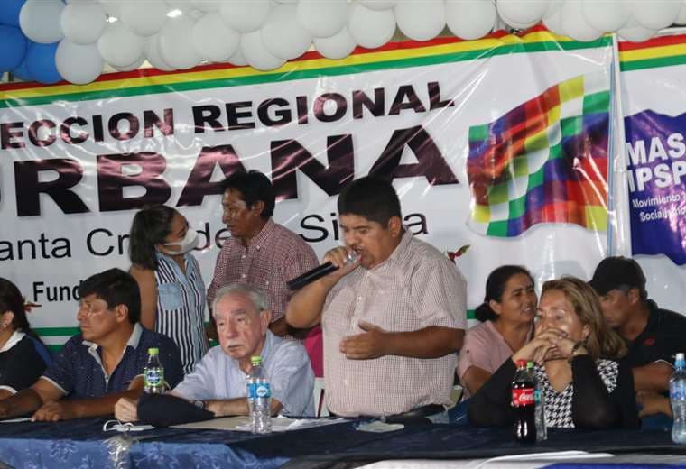 La dirección Urbana del MAS presentó a sus candidatos. Foto: J Gutiérrez
