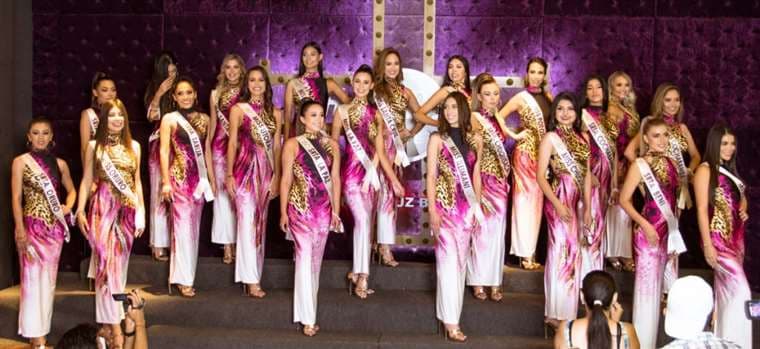 Ellas son las 21 candidatas a Miss Bolivia 2020, en la presentación a la prensa