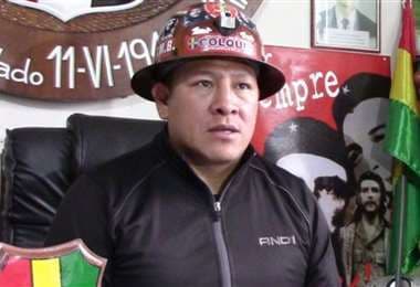 Orlando Gutiérrez, exejecutivo de los mineros de Bolivia.