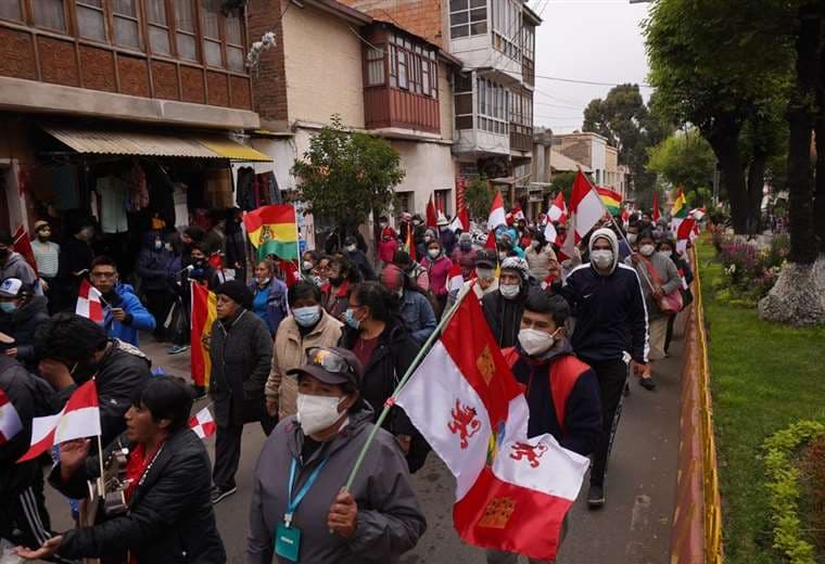 En Potosí hubo una movilización cívica. Foto: APG