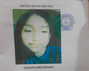 Menor desaparecida en San Juan