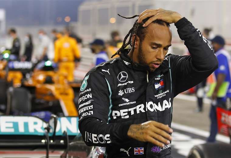 Hamilton podría perderse la carrera de Abu Dabi. Foto: AFP