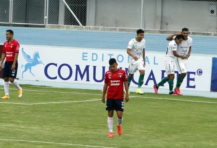 Castillo celebrando su segundo gol. Foto: APG Noticias 