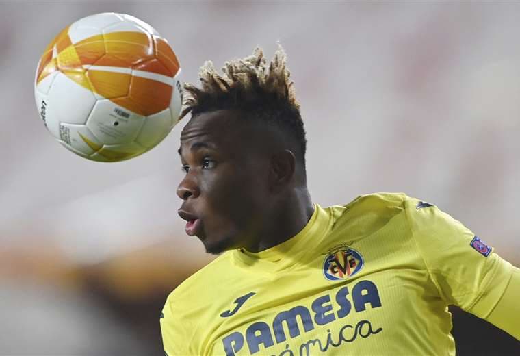Samuel Chukwueze marcó el único gol de Villarreal. Foto: AFP
