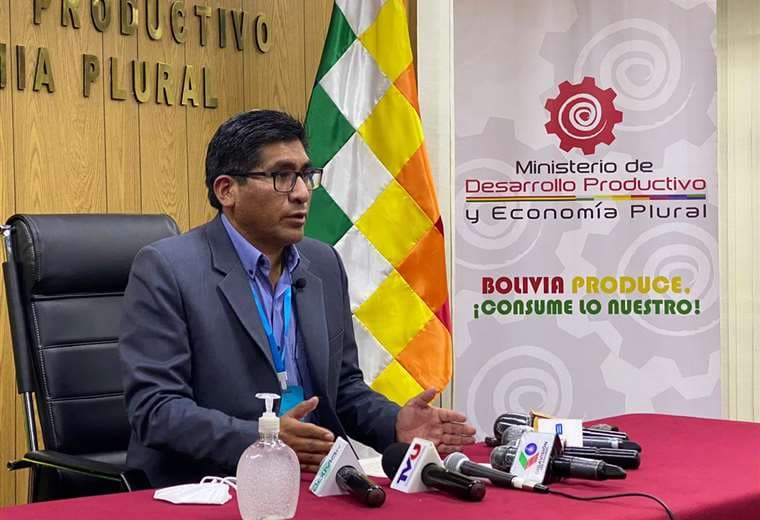 Néstor Huanca, ministro de Desarrollo Productivo.