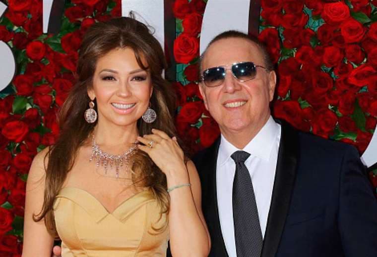 Thalía y Tommy Mottola cumplieron dos décadas de casados