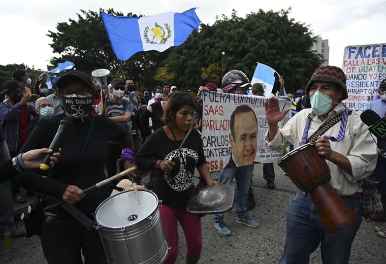 Persisten las protestas en Guatemala, pidiendo la renuncia de Giammattei /AFP
