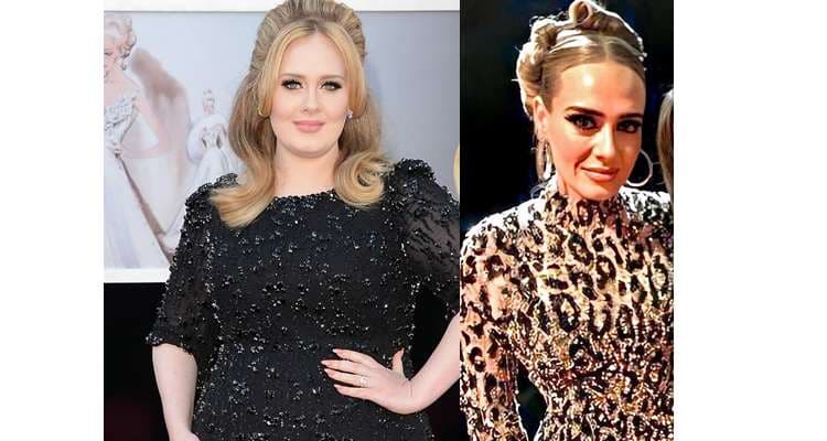 Cambio físico de Adele 