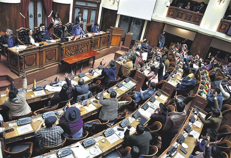 Esta es una de las sesiones de la Asamblea Legislativa, donde actualmente el MAS tiene dos tercios. Foto: APG noticias