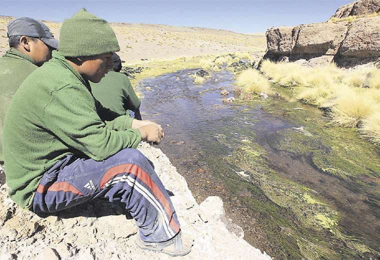 Para Bolivia, las aguas del Silala son un manantial canalizado por Chile. Para los mapochinos, es un río. Foto: Archivo