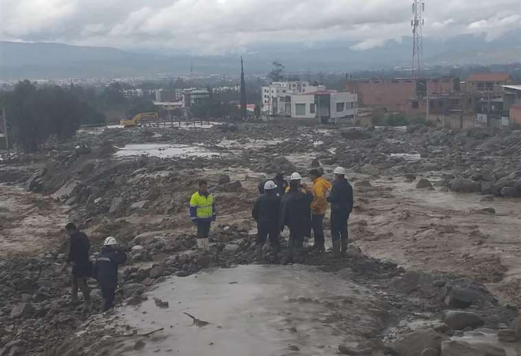 La emergencia continúa en el municipio cochabambino de Tiquipaya | Foto: Ministerio de Comunicación
