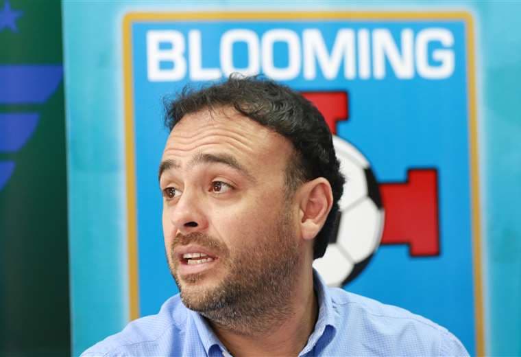 Juan Jordán lamenta que los representantes del arquero Rubén Cordano no respondan a la última propuesta que le hizo Blooming. Foto: Ricardo Montero
