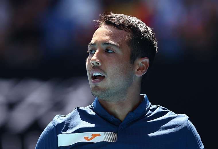 Hugo Dellien no pudo instalarse en las semifinales del ATP 250 de Chile. En la Copa Davis puede reivindicarse. Foto: Prensa Hugo Dellien