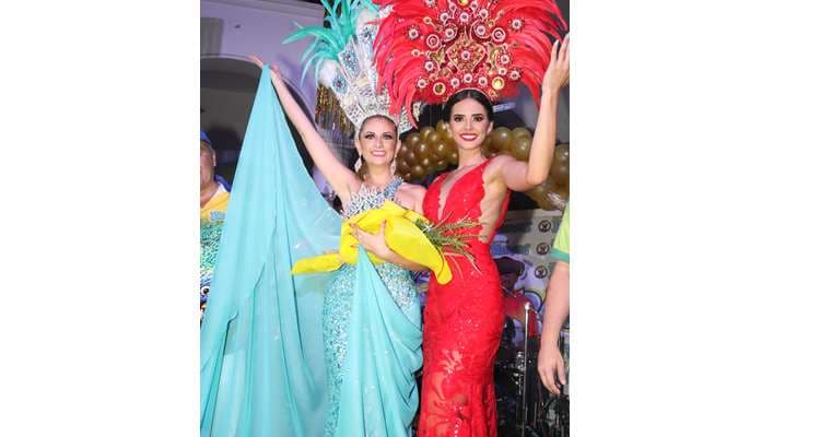 Laurent Graña (Piltrafas) y Romy Paz del Carnaval cruceño (Foto: Ángel Farell)
