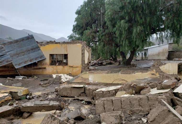 Imagen del desastre ocurrido ayer en el municipio potosino
