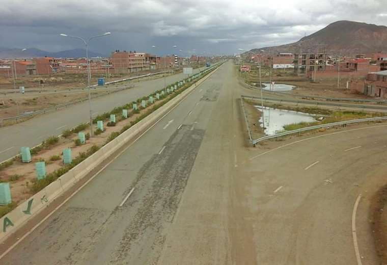 Las avenidas de Oruro están vacías I Foto: Facebook.