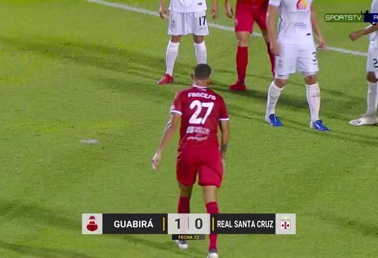 Guabirá y Real Santa Cruz se enfrentaron en el estadio Gilberto Parada, de Montero