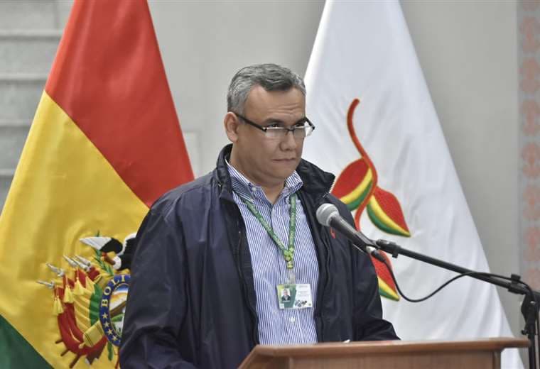 El viceministro de electricidad en conferencia de prensa I Foto: APG Noticias.