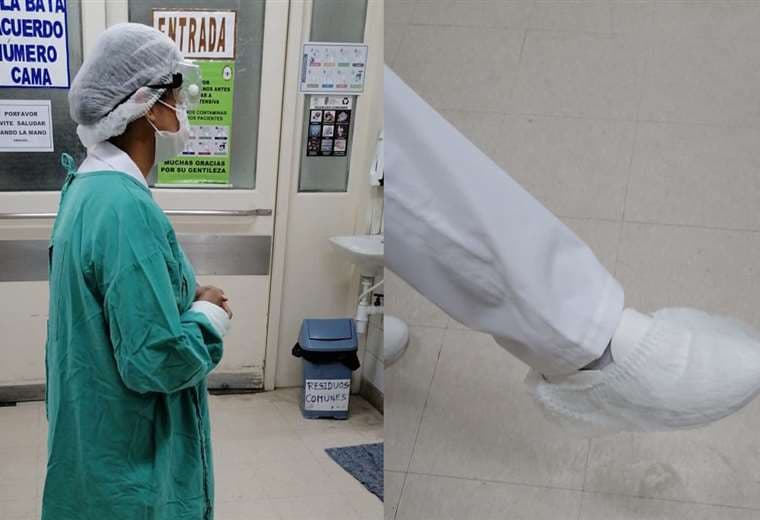 El personal de salud del Hospital Japonés señaló que atendía a una paciente con el Covid-19 sin el equipamiento necesario