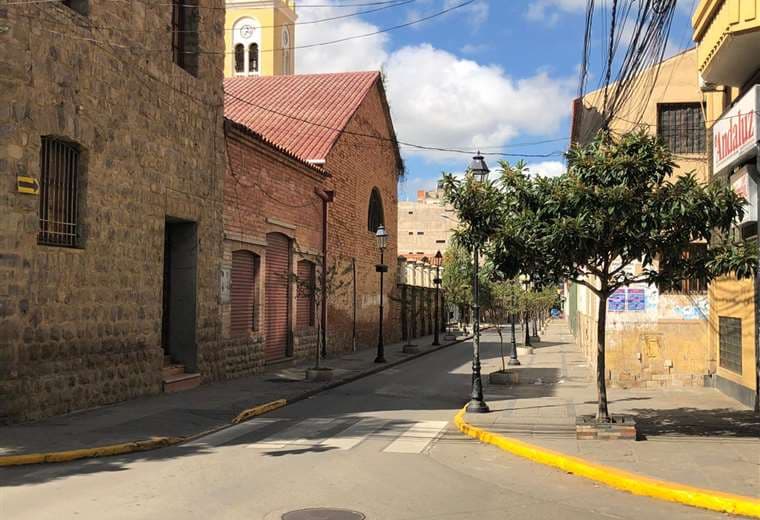 Una de las calles que rodea al Convento Franciscano