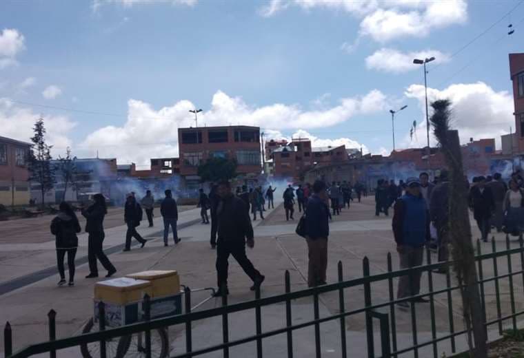 Los disturbios en El Alto I Foto: Marco Chuquimia