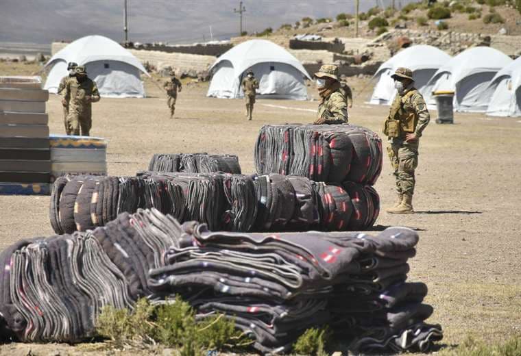 El campamento en la frontera I Foto: APG Noticias.