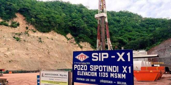Desde YPFB indicaron que en el pozo Sipotindi ya han alcanzado casi 6.000 metros de profundidad en la perforación, como se había proyectado.Foto; YPFB