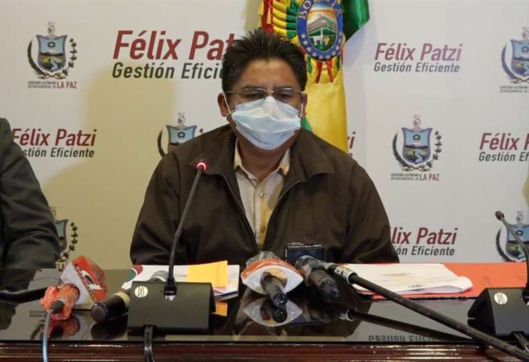 La autoridad paceña también considera que se deben incrementar las medidas preventivas contra el coronavirus. Foto: Gobernación de La Paz