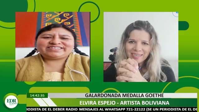 Boliviana galardonada con el premio cultural alemán Goethe