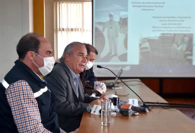 Jorge Hugo Lozada, presidente de la Aduana Nacional/Foto: ABI