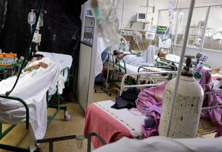 El colapso en el Hospital Japonés de Santa Cruz/Foto: Fuad Landívar