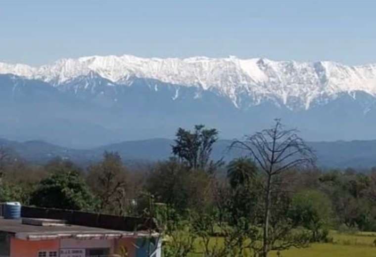 Imponente vista de la cadena montañosa. Foto Clarín
