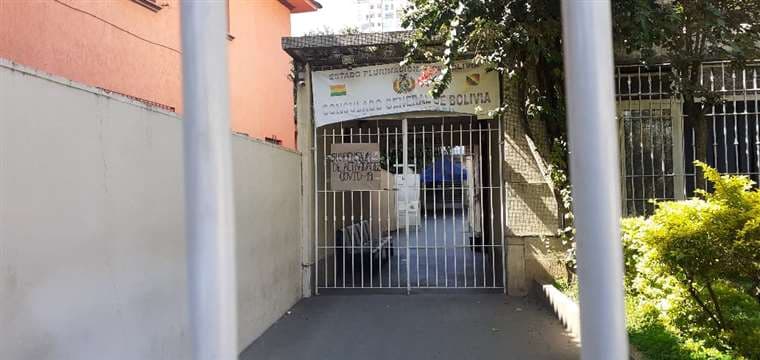 El consulado de Bolivia en San Pablo cerró sus puertas. 