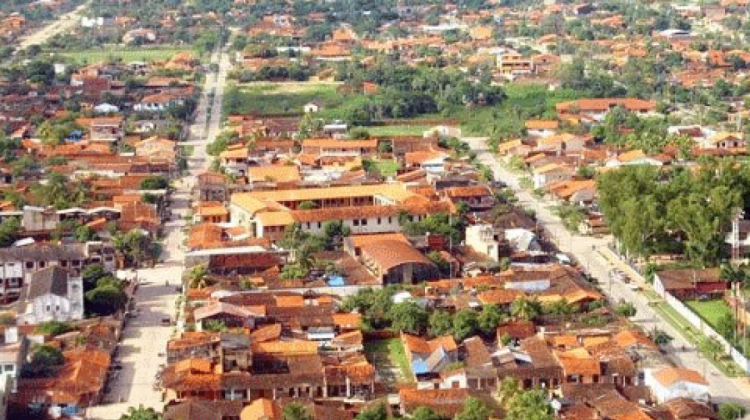 Vista de la ciudad de Trinidad, Beni