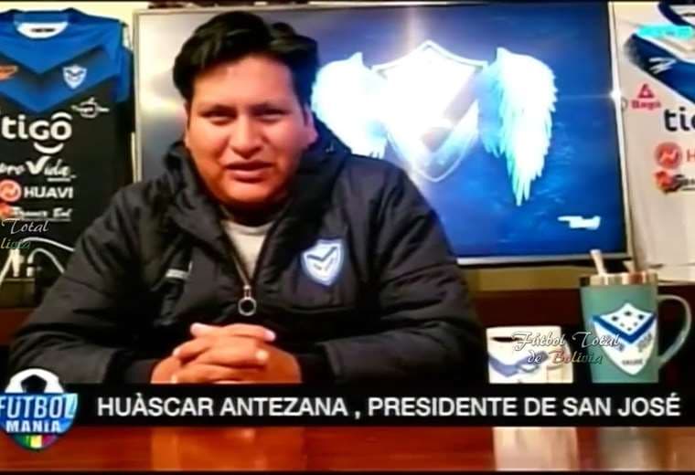 Huáscar Antezana, presidente del club  San José de Oruro. Foto: internet