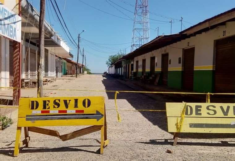 Así están las calles por la cuarentena en Ascensión de Guarayos