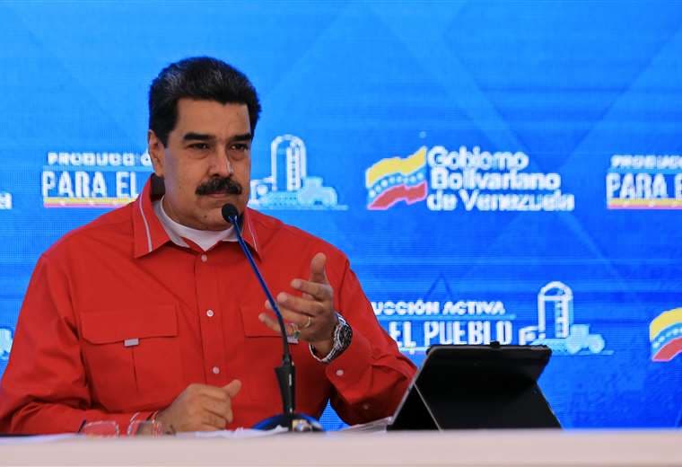 Maduro durante su intervención de este miércoles. Foto AFP