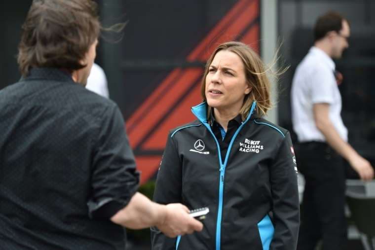 La subdirectora de la escudería de Fórmula 1 Williams, Claire Williams, el 13 de marzo de 2020 en Melbourne .Foto: AFP