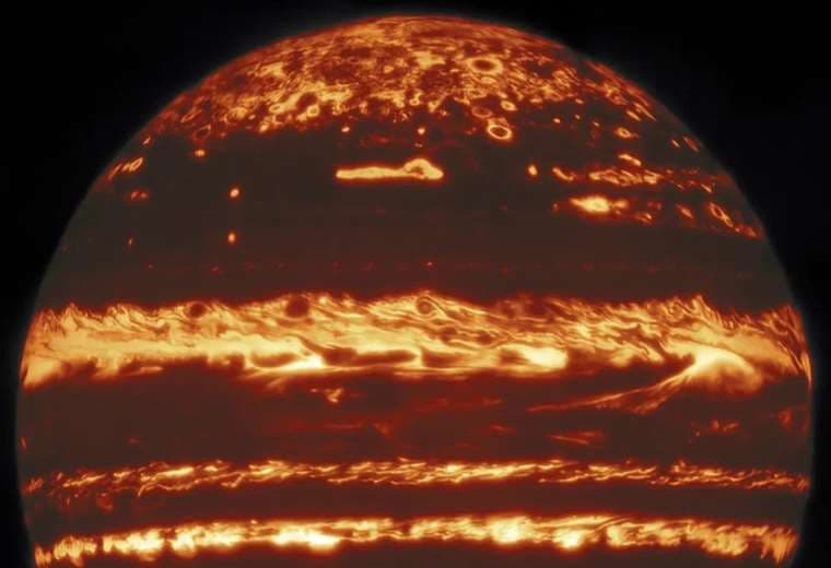Capturan una imagen súper nítida de Júpiter