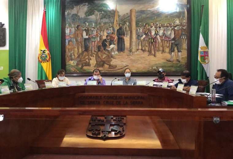 La alcaldesa interina Angélica explica al pleno del Concejo el plan contra el Covid-19 