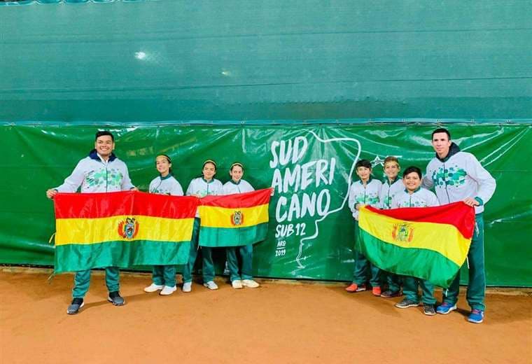 Los integrantes del equipo sub-12 de Bolivia. El año pasado nos representaron en Argentina. Foto: FBT 