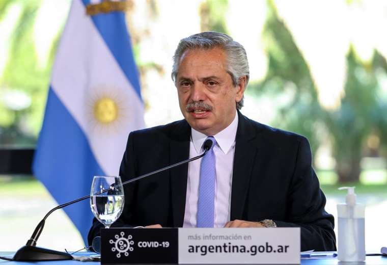 El presidente Fernández anunció las nuevas medidas. Foto AFP