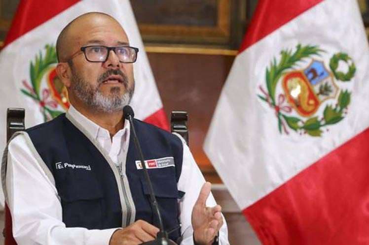 Víctor Zamora, ministro de Salud de Perú. Foto Internet