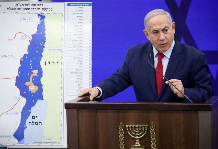 Netanyahu va por la eventual anexión en Cisjordania