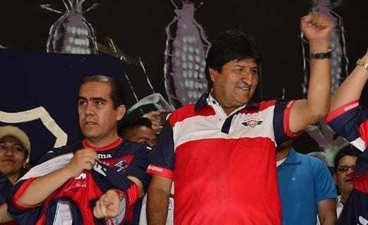 Humérez aparece junto al expresidente Evo Morales. Archivo